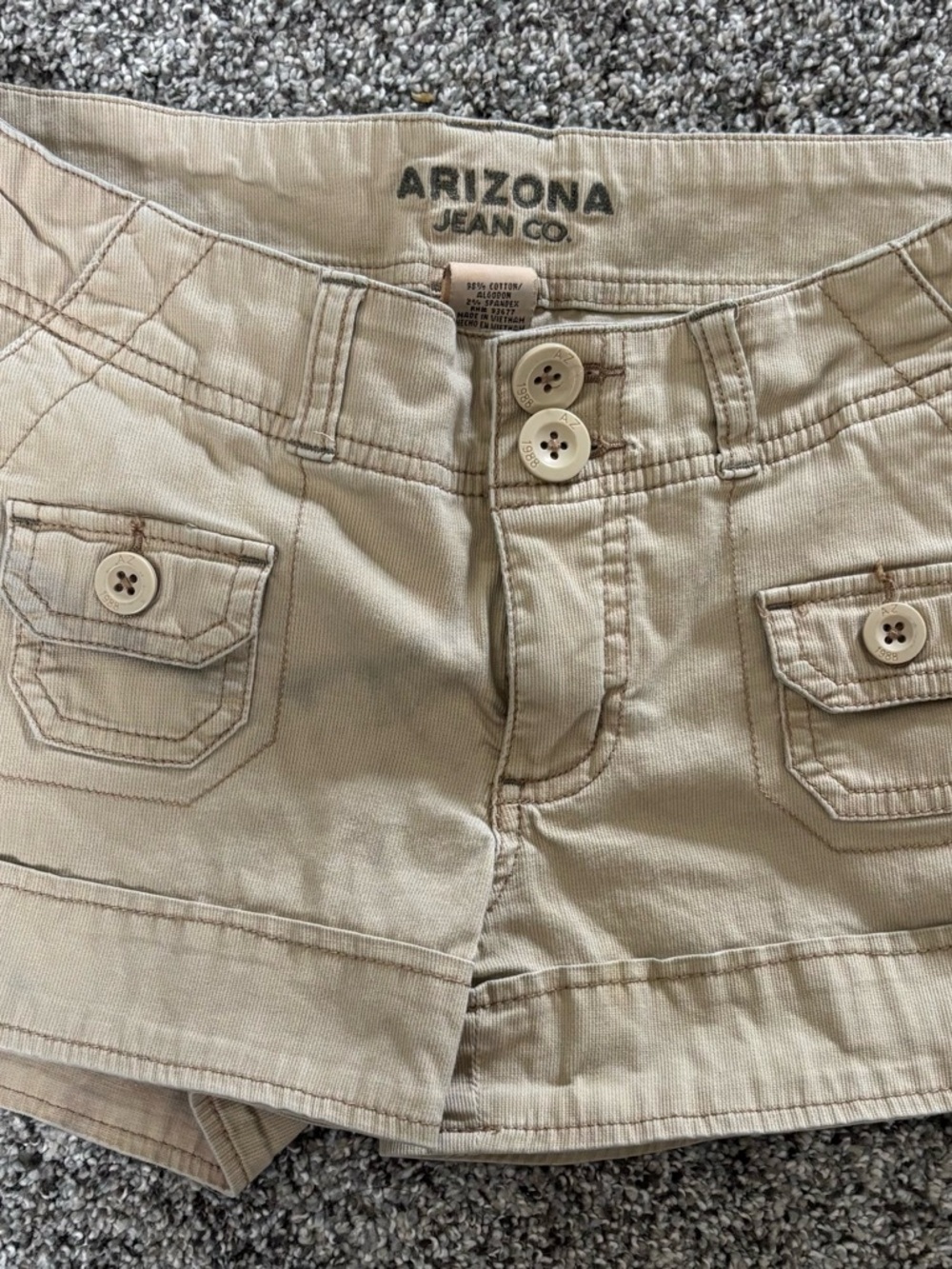 Arizona Jean Company Khaki Cargo Skort for Girls